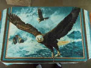 Wild Wings Quest of the Hunter Wall Panel Cloth Scarf CP40285 Could Frame It. - Picture 1 of 2