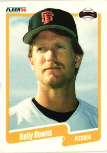 1990 Fleer - Kelly Downs #55 - Giants - Picture 1 of 2