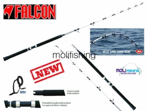 Canne à Pêche À au Broumé en Dérive FALCON Bleu Bras Thon Acide 6' - 30 Lbs Body - Photo 1/1