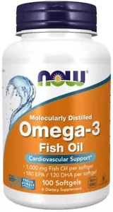 Now Foods Omega-3 100 Softgel - Picture 1 of 1