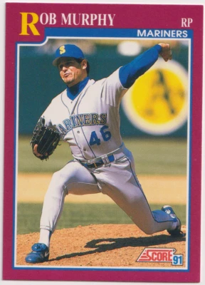1991 Score Traded #33T Rob Murphy Seattle Mariners - Image 1 of 2