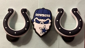 *New* Football Cowboy Team *Fits* Croc Branded Shoe Charm X3piece - Picture 1 of 2