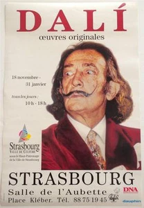 Rare  Salvador Dali   Strasbourg  Ville De Culture   Promotional Gallery  Poster - Picture 1 of 1