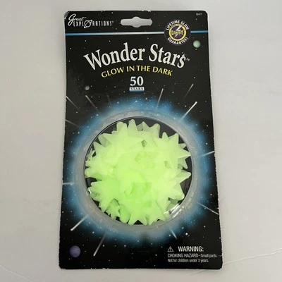 Great Explorations Wonder Stars Glow in Dark 50 stars 2012 - Imagem 1 de 3