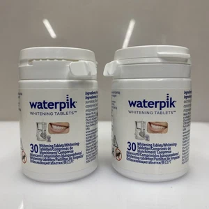 2 X Waterpik Fresh Mint Whitening Refill Tablets 30 Count For Waterpik EX 12/25 - Picture 1 of 3