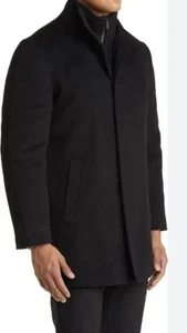 Cardinal Of Canada Luxury Collection Schwarz Wolle Herren Mantel Jacke Gr. L Ungetragen - Bild 1 von 8