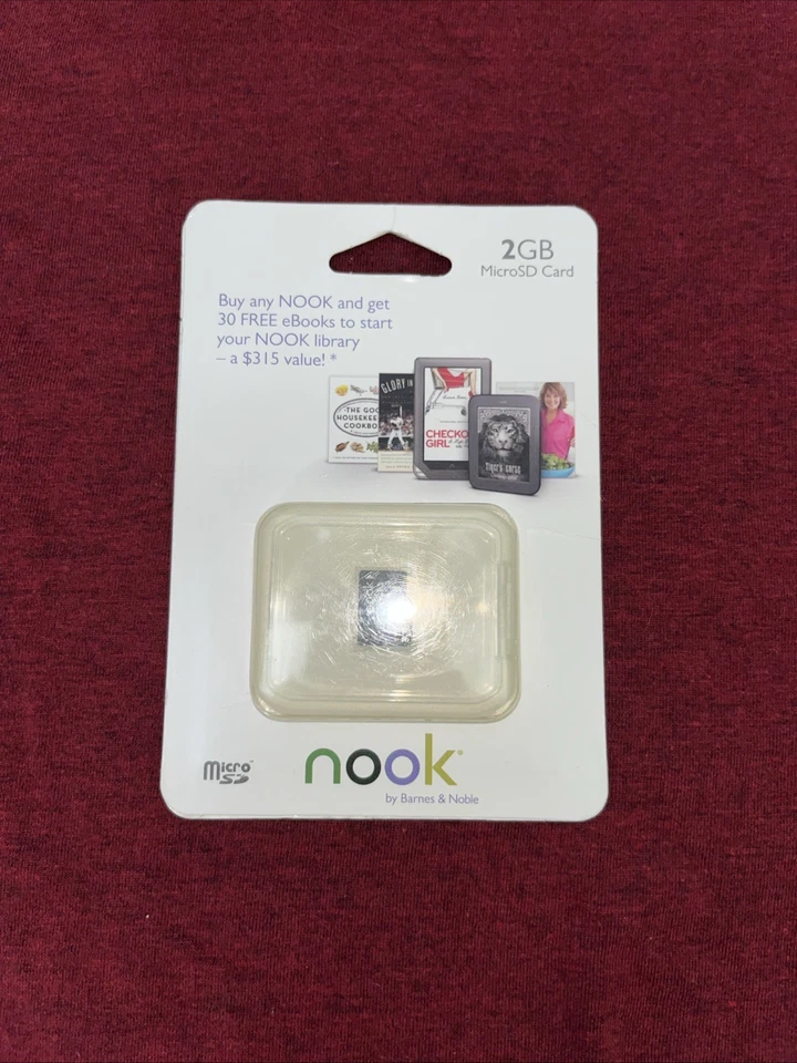 NEW Barnes & Noble Nook 2GB microSD card with 30 preloaded eBooks SEALED - Image 1 of 2