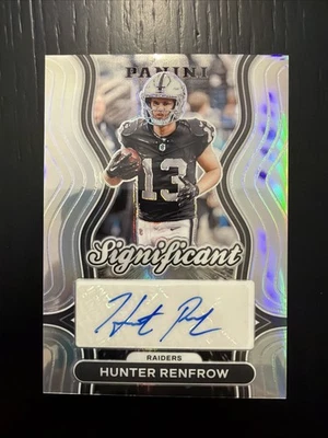 2024 Panini Prizm Significant Signature Silver Prizm Auto Hunter Renfrow Raiders - Image 1 of 2