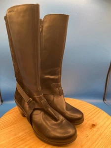 Merrell Evera Fade Boots Women's Sz 10/EU41 Black Leather Suede Side-Zip - Picture 1 of 14