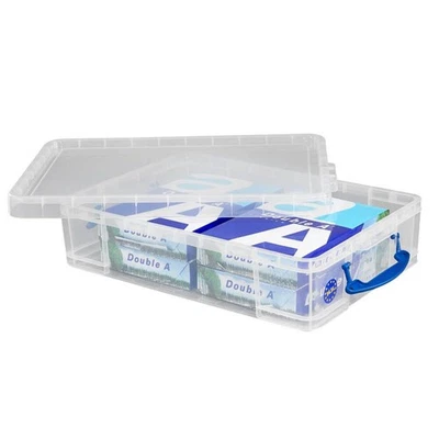 MARKTDISCOUNT Really Useful Box Aufbewahrungsbox 24,5 l transparent 40,0 x 60,0 x 15,5 cm
