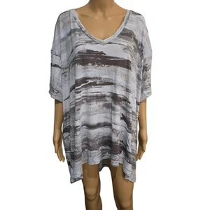 H by Halston Abstract Print T Shirt 3X NWOT - Picture 1 of 4