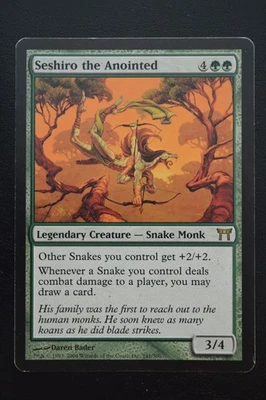 Magic The Gathering MTG SESHIRO THE ANOINTED Champions of Kamigawa MP Played - Image 1 of 2