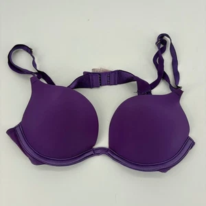 Victoria's Secret sehr sexy lila Push Up BH 34A Plunge Bügel - Bild 1 von 3