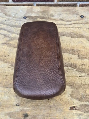 Fiat 500X 2016 2017 2018 consola central cuero reposabrazos tapa cuero marrón OEM Foto 1 de 4