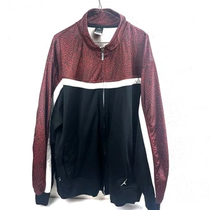 Air Jordan 3 Retro Cement Red/Black  Mens Track Jacket Preowned Sz 2Xl, 29x32 - Picture 1 of 10