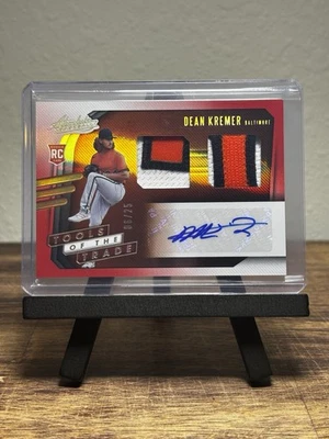 2021 Panini Tools of the Trade 2 Swatch Signatures Dean Kremer #TT2S-DK  Red /25 - Image 1 of 2