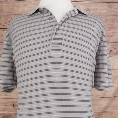 Eddie Bauer Polo Shirt Mens TXL XLT XL TALL Gray Travex Pique Travel - Image 1 of 4