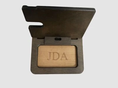 Bey-Berk Brown Richie Wood Valet Universal Free Standing Charging Station - Image 1 of 3