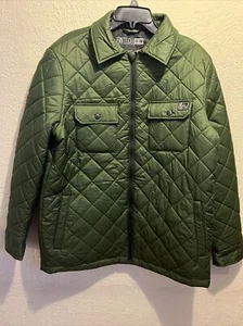 Fintech  Womens Puffer Jacket Size Medium Green NEW - Picture 1 of 5