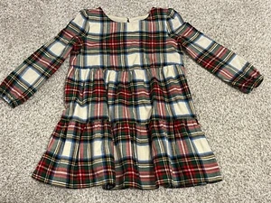 Gap Kids LS Plaid Dress - Size XS (4-5) Girls - Picture 1 of 5