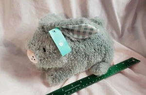 Nuevo 9" L Verde Humo Pillowfort Conejo Felpa Objetivo de Pascua - Vientre Verde a Cuadros - Imagen 1 de 14