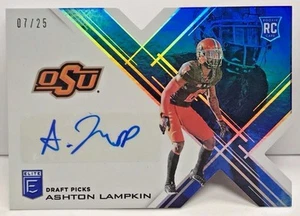 Ashton Lampkin 2017 Panini Elite Draft Picks BLUE Autograph Auto RC #'d 7/25 - Picture 1 of 2