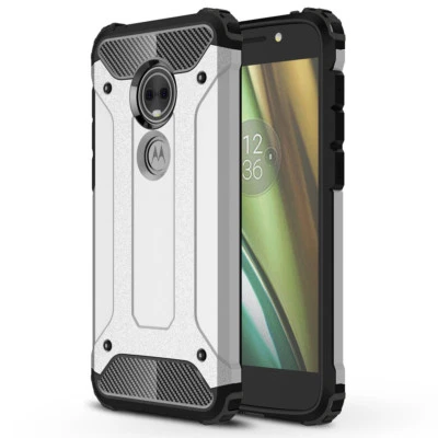 For Moto E5 Play Premium Dustproof Shockproof Hybrid Dual Layer Armor Case - Image 1 of 4