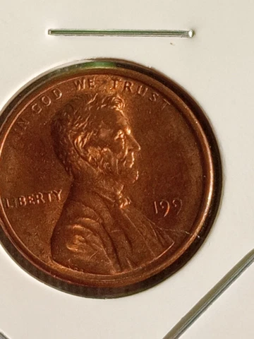 1991 P Lincoln Cent Strike Through Grease Obverse  Coin Cover