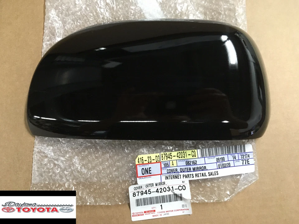 CUBIERTA DEL ESPEJO RETROVISOR EXTERIOR TOYOTA RAV4 NEGRA SE ADAPTA AL LADO DEL CONDUCTOR 2006-2009 Foto 1 de 1