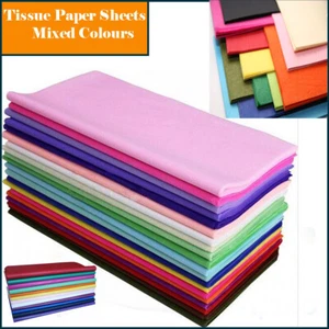 10 Tissue Paper Sheets - High Quality & Acid Free - 500mm x 750mm - 20 Coloured - Picture 1 of 26