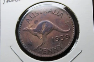 1959 IMPAIRED PROOF PENNY SUBDUED LUSTRE PREDECIMAL BROWN #BEJ39 - Picture 1 of 14
