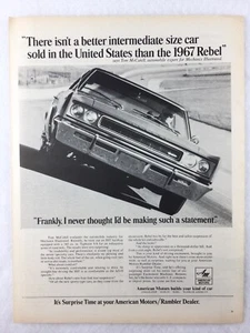 American Motors Rebel 1967 coche anuncio impreso vintage - Imagen 1 de 1