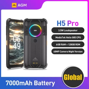 Global Version AGM H5 Pro Rugged Phone Night Vision Camera 6G+128GB 7000mAh 48MP - Picture 1 of 20