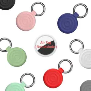 Apple Air Tag Silicona Lazo Soporte Llavero Estuche de Transporte Llavero Mascota Air Tag Reino Unido - Imagen 1 de 8