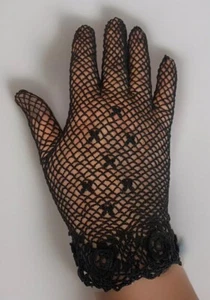 Vintage NWT Ben Berger Cotton Lace Gloves Rock N Roll, Special Occasion, Costume - Picture 1 of 5