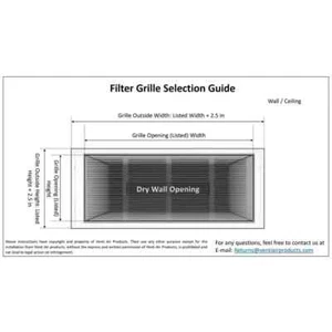 30 In. Wide X 12 In. High Return Air Filter Grille of Steel in White - Picture 1 of 3