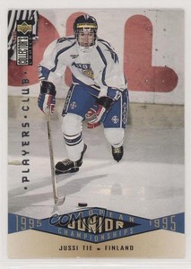 1995-96 Collector's Choice European Junior Championships Player's Club Jussi Tie