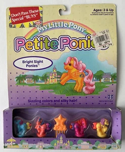 Vintage 1990 My Little Pony Petite Ponies Bright Sight - Factory Sealed NEW! - Picture 1 of 10