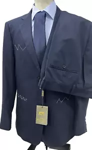 Traje Hombre Sartoriale Made IN Italy Azul Fresco Lana TASMANIA150 50 Drop 6 - Imagen 1 de 15