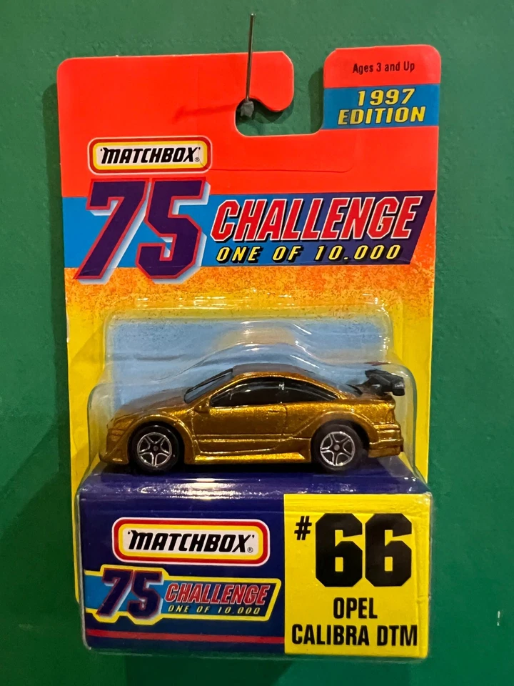 Matchbox 75 Gold Challenge #66 Opel Calibra DTM Tuner 1/64 Diecast MOC BX40 - Image 1 of 1