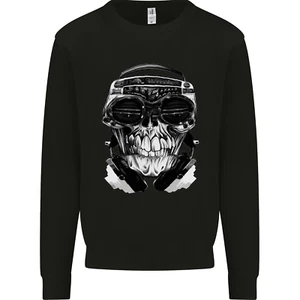 Ghetto Blaster Skull Kids Sweatshirt Jumper - Picture 1 of 97