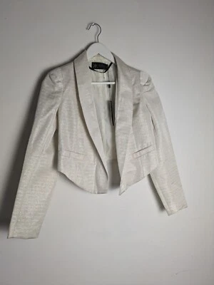 Chaqueta Corta Colección Kardashian Talla UK 12 Crudo Metalizado  Foto 1 de 4