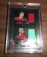 2016-17 Select Soccer Double Memorabilia Ronaldo Pepe Jersey Patch Card RARE