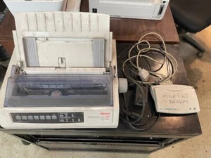 Okidata Microline 320 Turbo Matrix Printer GE7000A USB with Cables - Picture 1 of 5