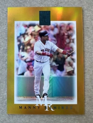 2003 Topps Tribute Contemporary Edition MANNY RAMIREZ Gold Parallel /25 RED SOX - Image 1 of 2