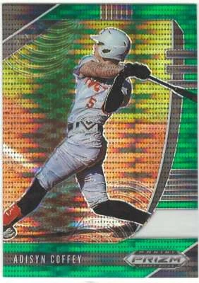 ADISYN COFFEY RC 2020 Panini Prizm Draft Picks Green Pulsar #83  Rookie ID:7983 - Image 1 of 2