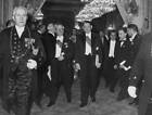 French President Ren� Coty holds a reception Italian President - 1956 Old Photo