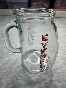 vintage EVENFLO 1950s Glass Measuring Pitcher 4 Cup 32 oz 1 Quart - Picture 1 of 15