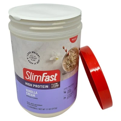 Mezcla batida de reemplazo de comidas alta en proteínas, crema de vainilla, 11 oz (312 g) Foto 1 de 4