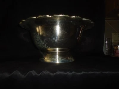 Toalla Vintage Plato Plateado Gran Duquesa Pedestal Punzón Foto 1 de 4